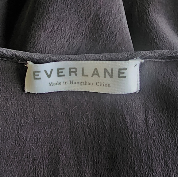 Everlane Black Silk Semi Sheer Tank Dress S - Picture 4 of 8